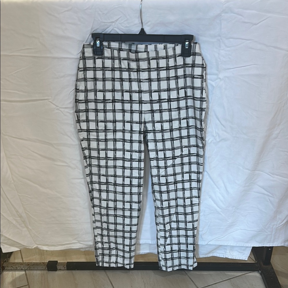 Men's Black and White Checkered Pants